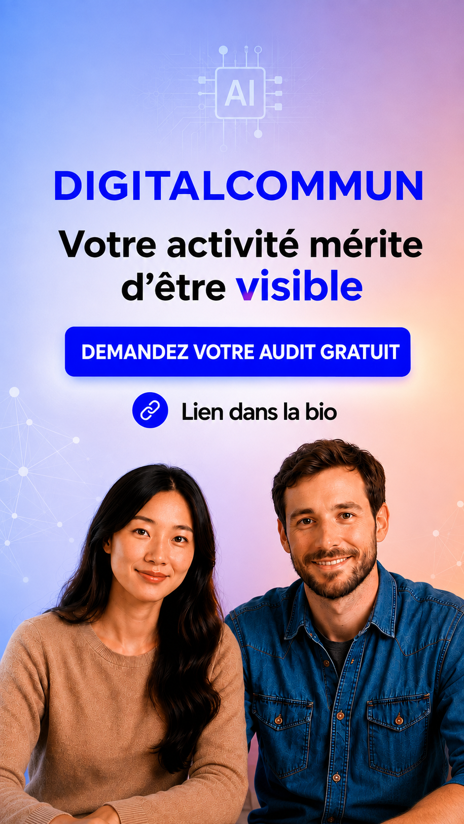 Taïs et Malo, personnages de l’univers DigitalCommun